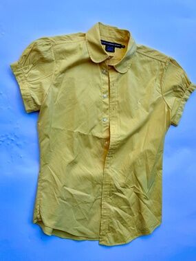 Ralph Lauren Sport Yellow size 10 Button down blouse